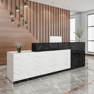 厂家直销可定制公司前台桌子办公室小型接待收银台 - Product Image 5