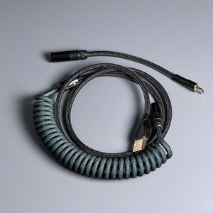 La più recente tastiera meccanica cavo a spirale cavo USB tipo C cavo per Computer connettore per aviazione tastiera meccanica cavo aviatore - Product Image 4