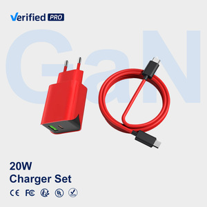 TKT 2025 Dual Port GaN Fast Charger Set 20W USB 3.0 PD Charger with Wall Charger and Cable OTP Laptops <strong>IPhones</strong> Quick Charging - Product Image 1