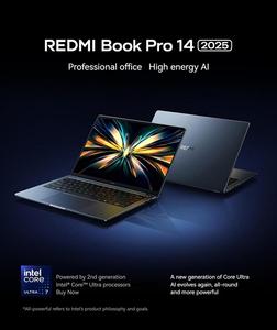 <span class=keywords><strong>2025</strong></span> REDMI <span class=keywords><strong>Book</strong></span> Pro 14 Ultra5-225H/32G/1T/2.8K英特尔I5触摸屏IPS Win11金属机身英语键盘办公系列