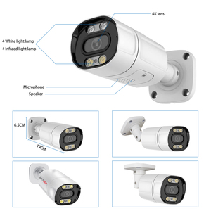 XONZ 4K 8MP POE IP Smart AI Face Detection sicurezza LED visione notturna Audio Video sorveglianza telecamere di sicurezza CCTV impermeabili - Product Image 3