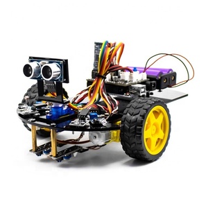 LAFVIN yükseltilmiş V2.0 akıllı Robot araba 2WD şasi kiti Arduino Robot için kök/grafiksel programlama Robot araba