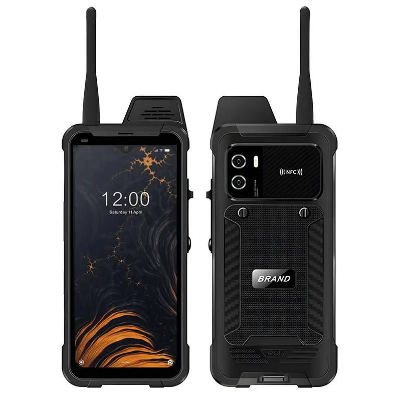 ATEX OEM impermeable IP68 a prueba de explosiones Smartphone 5G y 4G celular Android inteligente teléfono móvil resistente con NFC PoC PTT