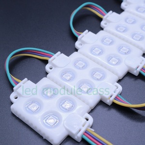Epoksi IP65 açık kare LED modülü RGB 12V enjeksiyon ABS arka ışık reklam kutusu 4leds SMD 5050 1W RGB led modülü - Product Image 3