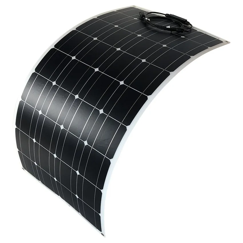 JCN haute efficacité 100w monocristallin PV 18V panneau photovoltaïque Flexible panneaux solaires flexibles transparents