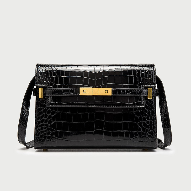 Motif crocodile noir