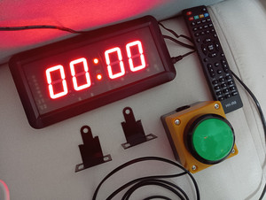 4 cifre LED conto alla rovescia cronometro portatile Mini scuola concorso gioco Timer 1.5 pollici teoria digitale pulsante di telecomando - Product Image 6
