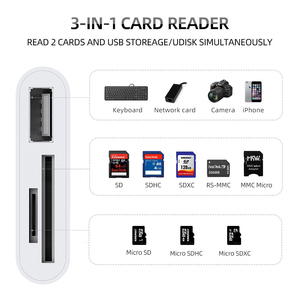 Tyshric Android esterno U Disk per Micro SD TF scheda di memoria adattatore interfaccia Smart lettore di schede CF uso Computer 3 1 Micro USB - Product Image 5