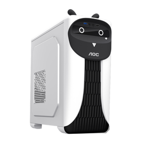 Custodia per Computer M-ATX AOC CB260 carino attraente RGB occhi a LED appendini magnetici con Design adorabile interfaccia di installazione aperta - Product Image 1