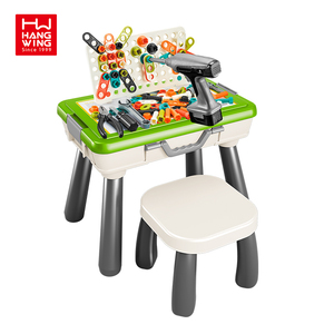 Standard Workbench Toy Tool Play Set Construction Work Shop <strong>Multi</strong> <strong>Functional</strong> Drawing Board Learning <strong>Game</strong> <strong>Table</strong> and Chair Toy - Product Image 1