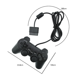 คู่สั่นสะเทือนควบคุมแบบมีสายสำหรับ PS2เกมแพดเล่นเกมจอยสติ๊กสำหรับ PS2 Joypad ควบคุม Manette - Product Image 5