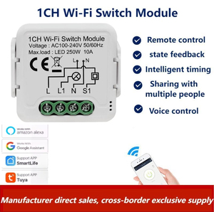 Oourtop WiFi /Zigbee 1/2/3/4 Gang CH переключатель с дистанционным голосовым управлением Tuya Умный домашний переключатель для освещения - Product Image 3
