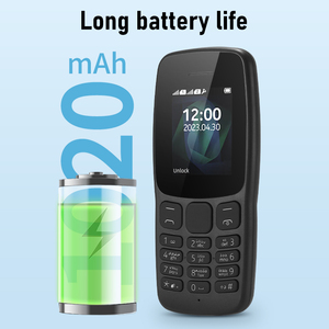デュアルSim携帯電話nokia 106色LEDスクリーンFM機能スペイン語ドイツ語ゲーム用格安キーパッド - Product Image 3