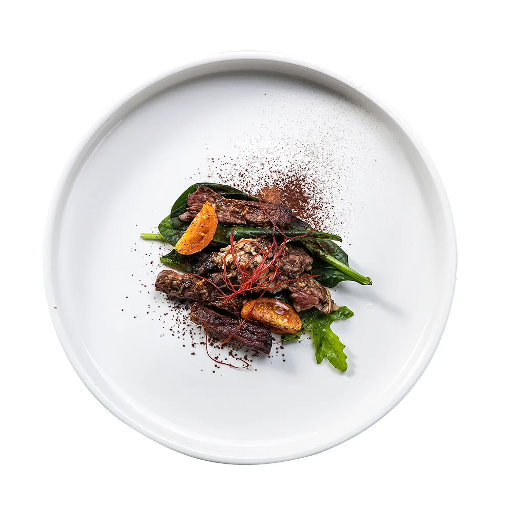 Jiujiuju toptan yuvarlak çanak çömlek son derece dayanıklı özel Logo toplu beyaz boyalı yemek tabakları restoran seramik yemek