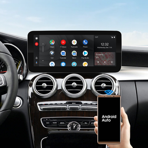 Route 10,25 Zoll Linux Car Screen für Mercedes Benz W205 NTG5.0 Car Audio Unterstützung Dual System und Wireless Carplay Android Auto