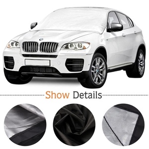 Premium UV dayanıklı gümüş araba kapakları özel baskılı ön pencere güneşlik güneş geçirmez cam gölge kapak arabalar için - Product Image 5