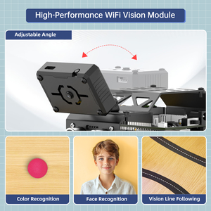 Hiwonder MiniAuto programmabile telecomando AI riconoscimento della visione intelligente Robot Kit per auto stelo istruzione Kit robotico Standard