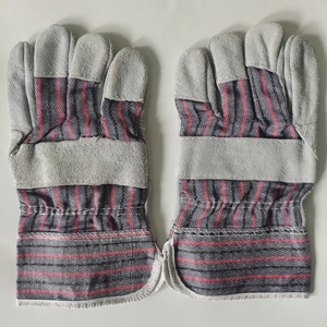 Patch Palm <strong>Glove</strong> 10.5&quot; Grey Cowhide Split Leather Garden Safety <strong>Gloves</strong>
