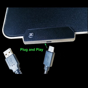 2025 New Large RGB Gaming <strong>Mouse</strong> Pad Square Light Modes Touch <strong>Control</strong> 4mm Non-Slip Rubber 3mm Extended Soft <strong>Computer</strong> <strong>Keyboard</strong> - Product Image 6