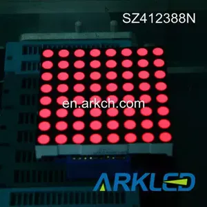 Оптовая продажа, высокое качество, 0,7 дюйма, 8x8, круглые точки, 1,9 мм, синяя цветная матрица, светодиодный модуль дисплея - Product Image 3