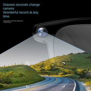 ใหม่ Ai กระจกตาอัจฉริยะ800W HD กล้องสีดำเทคโนโลยี BT Call วิดีโอ WiFi ถ่ายโอนภาพนิ่งการควบคุมแบบสัมผัสแว่นตาแปลอัจฉริยะ - Product Image 5