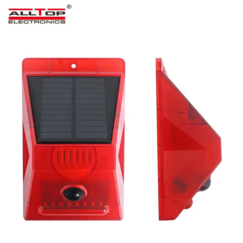 Alltop-sistema de alarma de seguridad para el hogar, alarma Solar Led, resistente al agua Ip65, con Control remoto