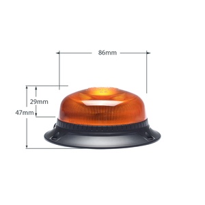 Amber Led yanıp sönen ışık 10v - 110v forklift  iş makinesi araba dönen Led flaşlı uyarı lambası - Product Image 2