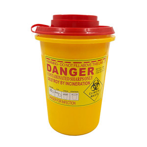 JCMED 510k医疗处置针生物危害容器1L锐器盒 - Product Image 1