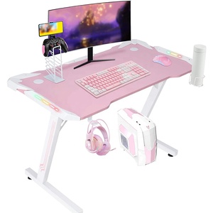 Популярный в Таиланде игровой стол rgb, офисный розовый стол, компьютерный стол с сильной функцией в структурном дизайне для девочек, подходит для дома - Product Image 1