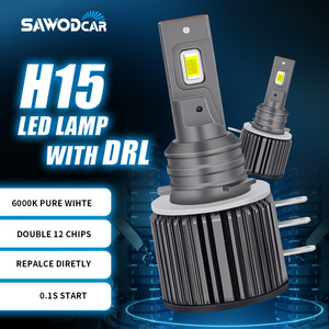 V W Golf 5 6 7 LED far ampulü yüksek güç H15 H15 76 watt 12V Led kafa işık dekoder otomobil parçaları Led far lambaları far ampulü s - Product Image 5