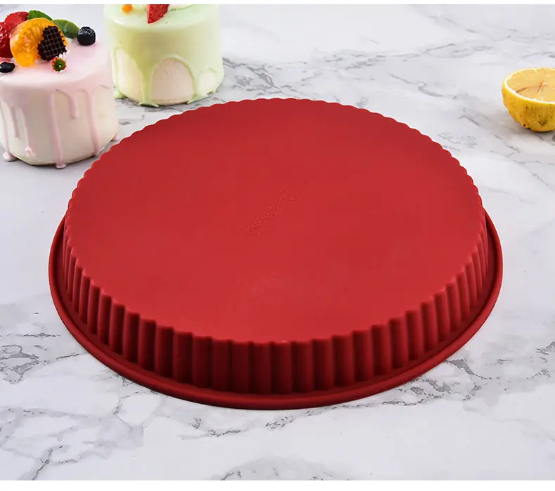 Échantillon gratuit 10 pouces outils de gâteau en silicone moules de cuisson en silicone moule de cuisson en silicone antiadhésif