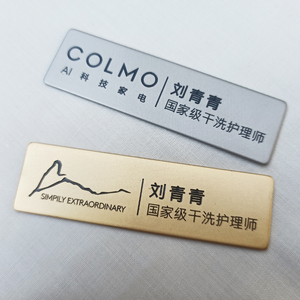 Сделай Сам, ваш собственный золотой значок с именем, металлический материал, травление УФ-печать, значок, магнит, выбор модной рекламы - Product Image 4