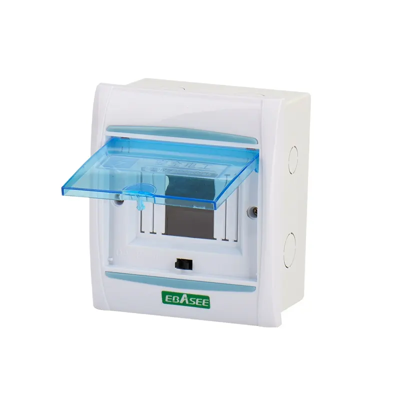 Mcb caixa de plástico disjuntor elétrico, caixa de distribuição elétrica