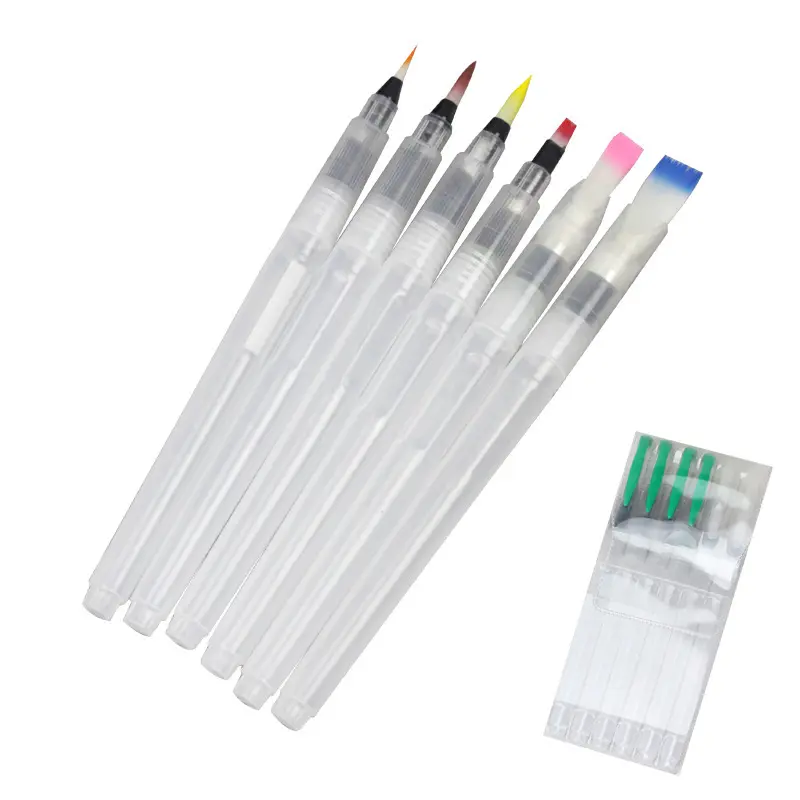 Portable Markers Paint Brush Water Color Brush Soft Watercolor Brush Pen for Beginner Painting Drawing Art Supplies