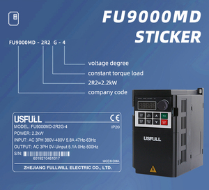 USFULL Mini <strong>VFD</strong> 0.75kw 1.5kw 2.2kw <strong>Variable</strong> <strong>Frequency</strong> Driver Single Phase Three Phase 220V 380V AC Drive for Industrial <strong>Control</strong> - Product Image 4