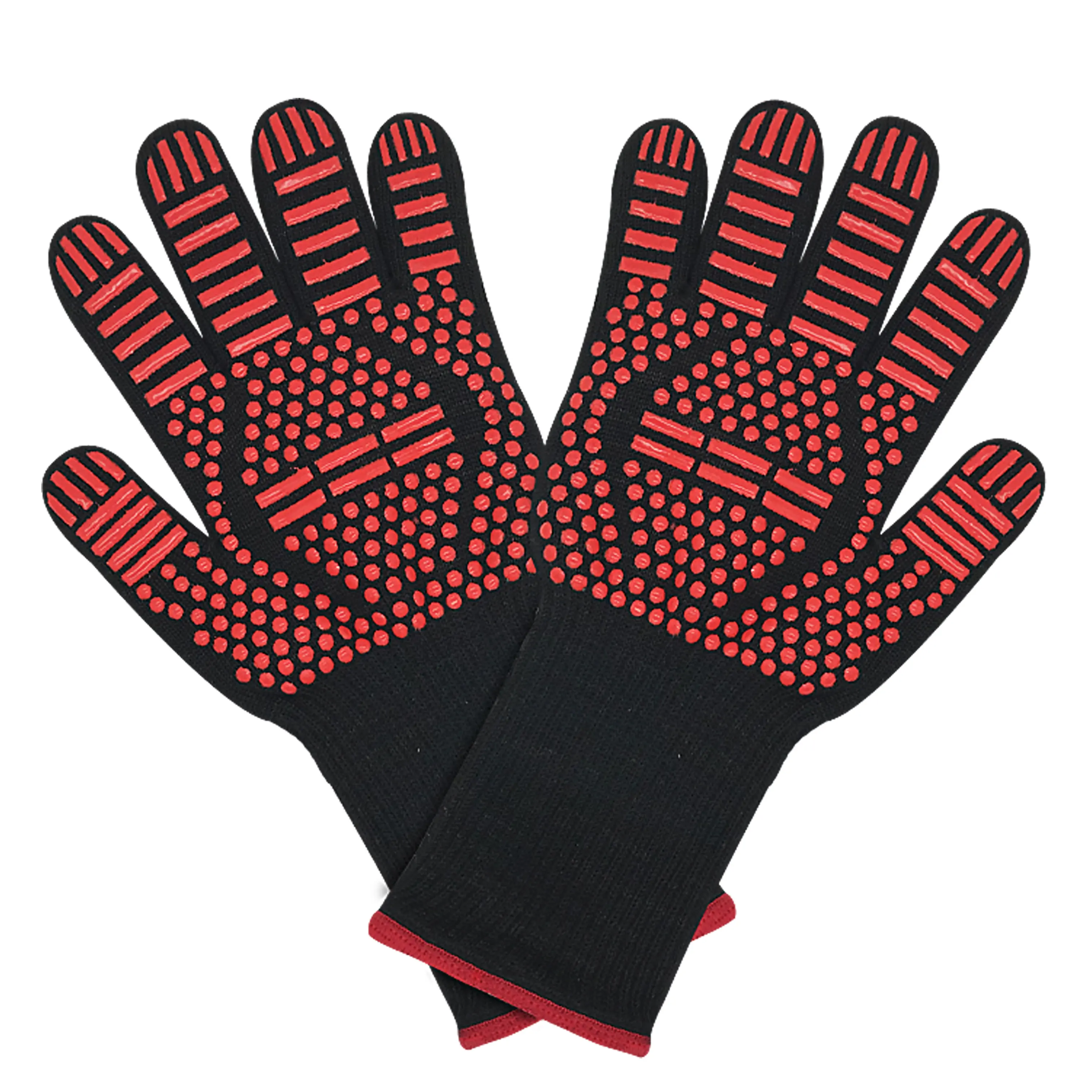 water-proof Aramid Barbecue Oven Mitts, 932f Extreme Heat Resistant BBQ Grill Gloves Kitchen Cooking Gloves For Baking