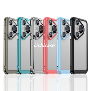 เคสโทรศัพท์ป้องกัน lichicase สำหรับ Huawei pura 80อะคริลิคแบบแข็งใส2 in 1ฝาหลังไฮบริดสีสันสดใส - Product Image 3