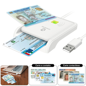 ZOWEETEK lettore di carte USB pagamento RFID / NFC lettore di schede scrittore Smart Reader Chip Card per Windows, Mac OS, Linux, Android - Product Image 3