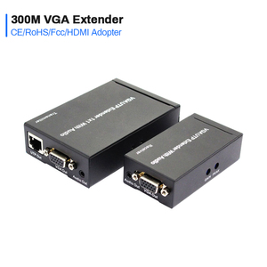 300M vga至hdmi扩展器双显示器扩展器vga至rj45转换器1080P VGA至UTP RJ45扩展器，通过5e类/6 - Product Image 1