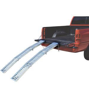 ชุดบันไดเหล็กพับได้อเนกประสงค์แบบ2อิน1 1000lb รถมอเตอร์ไซด์รถบรรทุกรถพับได้ทางลาดยกระดับความสูง - Product Image 6