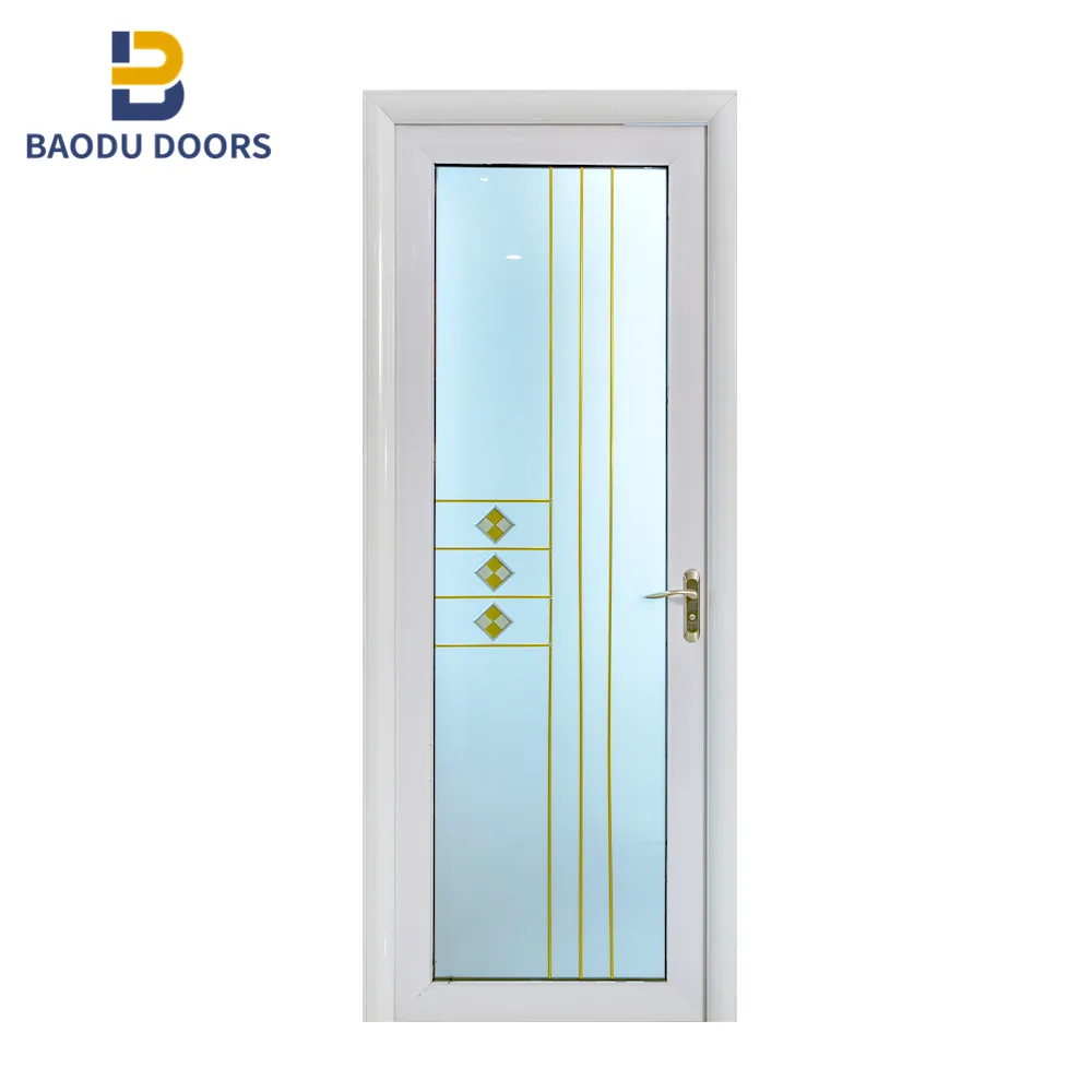 BD China proveedor de oro de la puerta de aluminio para cuarto de baño con ventana accesorios de la puerta corredera cerradura de puerta de vidrio