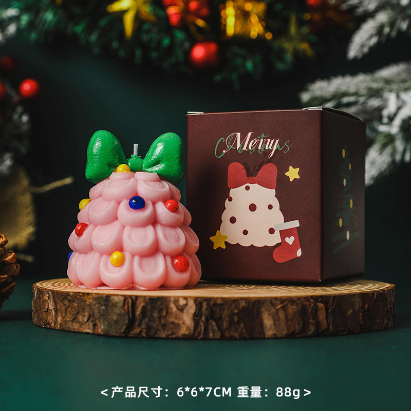 Sapin de Noël Bowknot Vert Rose (Parfum : Anglais