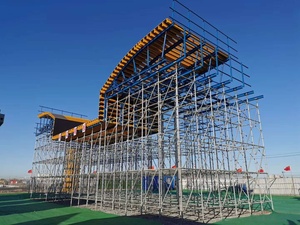 Andamio de bloqueo de anillo galvanizado para losa alta, soporte de puente, protección exterior y uso de plataforma - Product Image 3