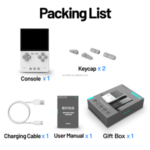 Nuovissimo sistema di gioco rétro trimari in mattoni Linux Console per videogiochi portatile da 3.2 pollici classica console di gioco portatile retrò - Product Image 6