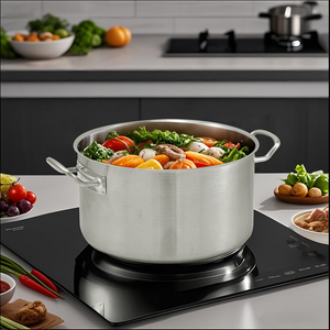 Nhà Máy Thương Mại Nhà Bếp Nhà Hàng Nấu Ăn Nồi Kho Chậu Thép Không Gỉ Thịt Hầm - Product Image 5