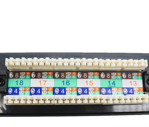 Cat 6 UTP Patch Panel 24 puertos Marco de distribución óptica Gestión de cables de red Patch Panel 19 pulgadas 1u Modular Patch Panel - Product Image 5