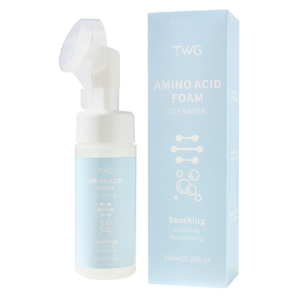 TWG Nettoyant Visage Moussant aux Acides Aminés avec Tête de Brosse