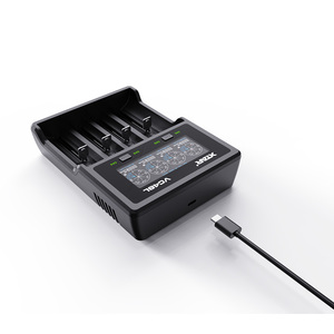 VC4SL 4スロットUSB Type-Cスマート3.6v 18650リチウムイオン電池充電器リチウムイオン電池18650 20700 21700リチウムイオン充電器 - Product Image 1