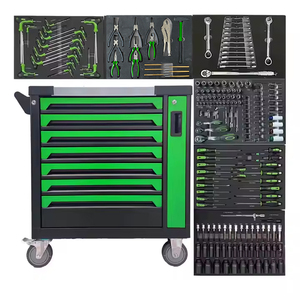 CE 2024汽车修理机械工具组箱式滚轮工具柜/手推车/胸部200件家用储物 - Product Image 1