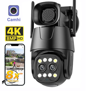 Wifi/4Gซิมการ์ดกล้องIP PTZ 4K 8MPเลนส์คู่ 3.6 มม.-8 มม.10Xซูมกลางแจ้งกล้องเฝ้าระวังวิดีโอAIการติดตามมนุษย์Camhipro - Product Image 1